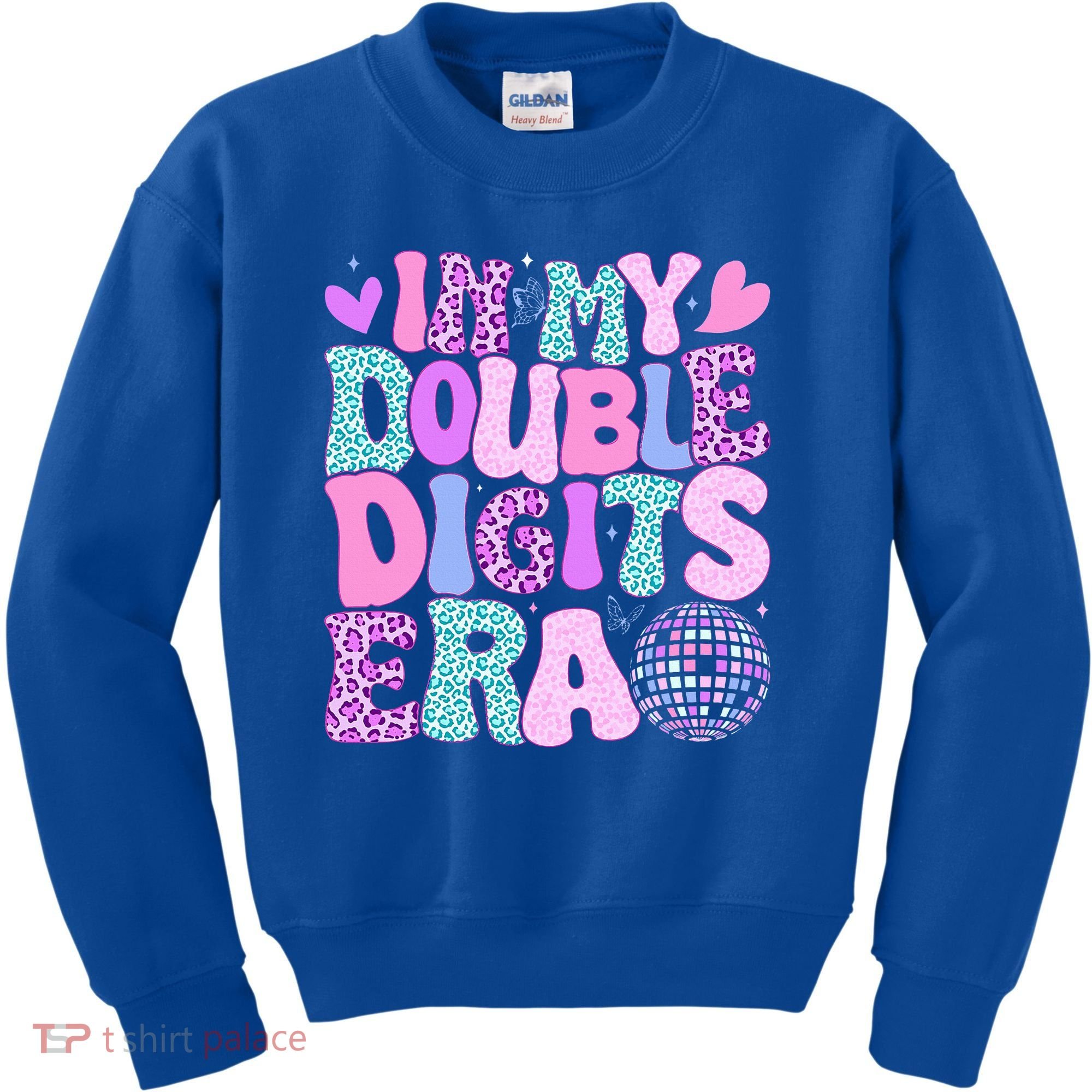 In My Double Digits Era Retro 10 Year Old 10th Birthday Kids Sweatshirt