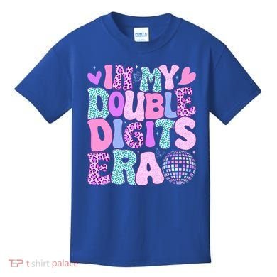 In My Double Digits Era Retro 10 Year Old 10th Birthday Kids T-Shirt