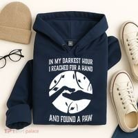 In My Darkest Hour I Reached For A Hand And Found A Paw Hoodie thumb 4