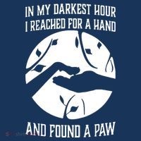In My Darkest Hour I Reached For A Hand And Found A Paw Baby Bodysuit thumb 2
