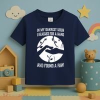 In My Darkest Hour I Reached For A Hand And Found A Paw Toddler T-Shirt thumb 3