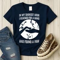 In My Darkest Hour I Reached For A Hand And Found A Paw Women's T-Shirt thumb 3