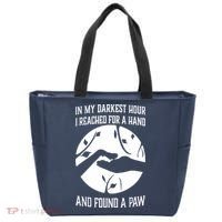 In My Darkest Hour I Reached For A Hand And Found A Paw Tote Bag thumb 0
