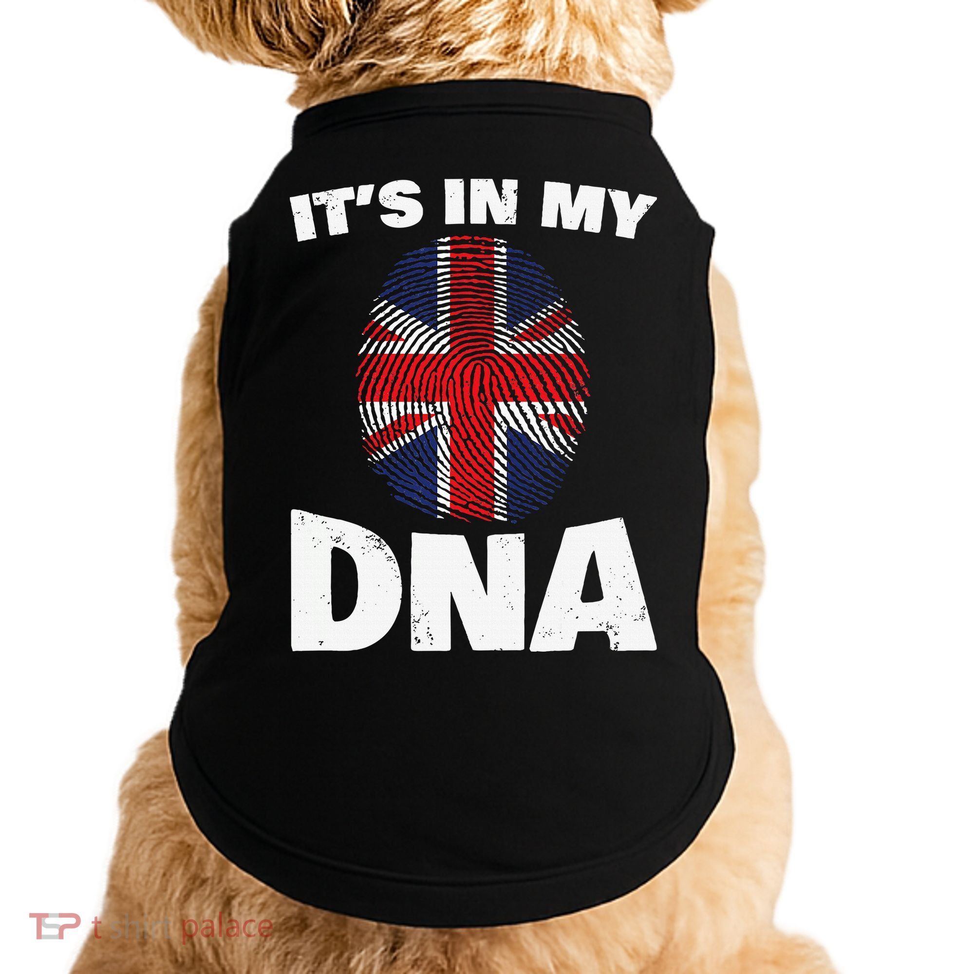 It's My DNA UK Union Jack United Kingdom England Doggie Tank