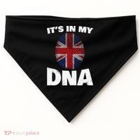 It's My DNA UK Union Jack United Kingdom England USA-Made Doggie Bandana thumb 0