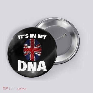 It's My DNA UK Union Jack United Kingdom England Button