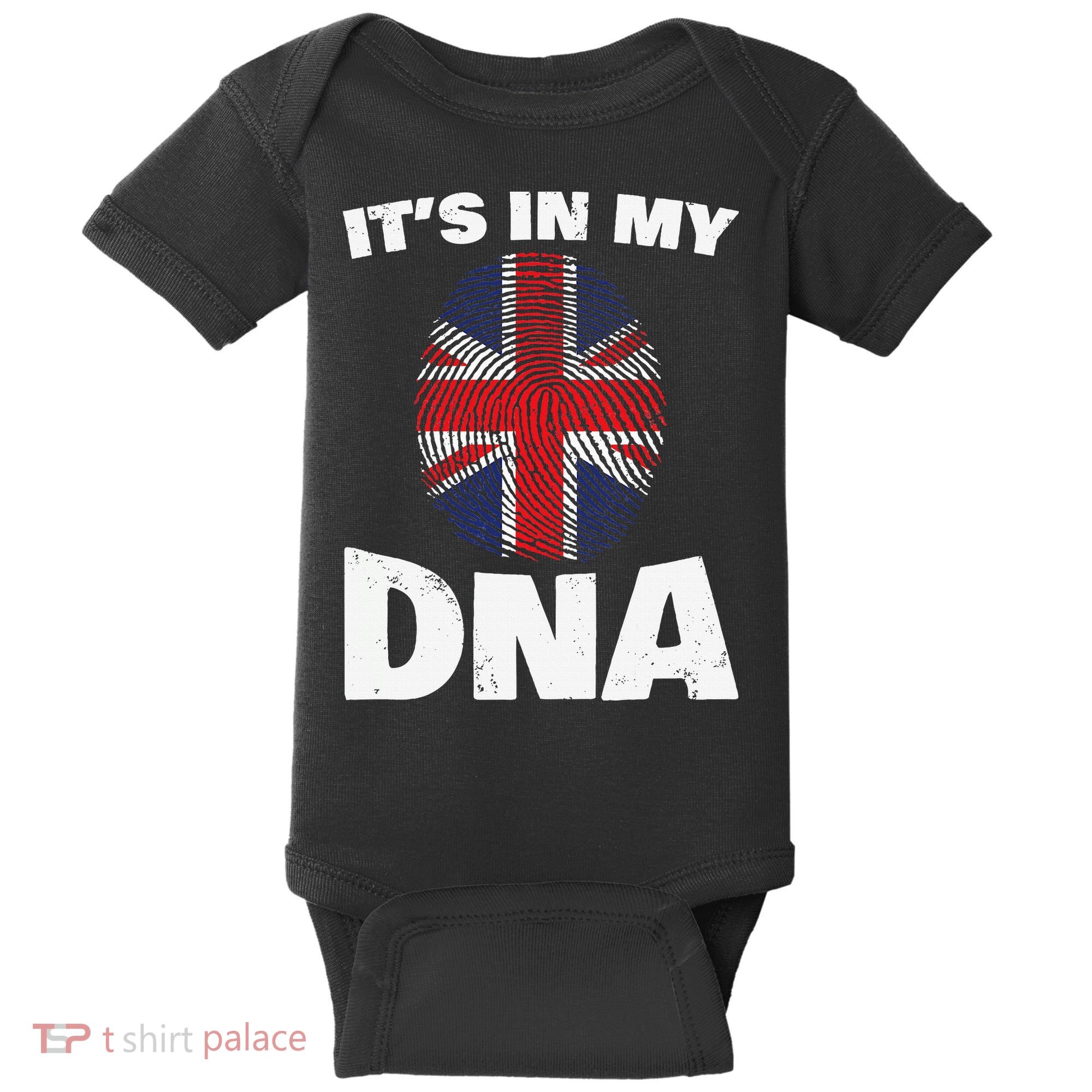 It's My DNA UK Union Jack United Kingdom England Baby Bodysuit