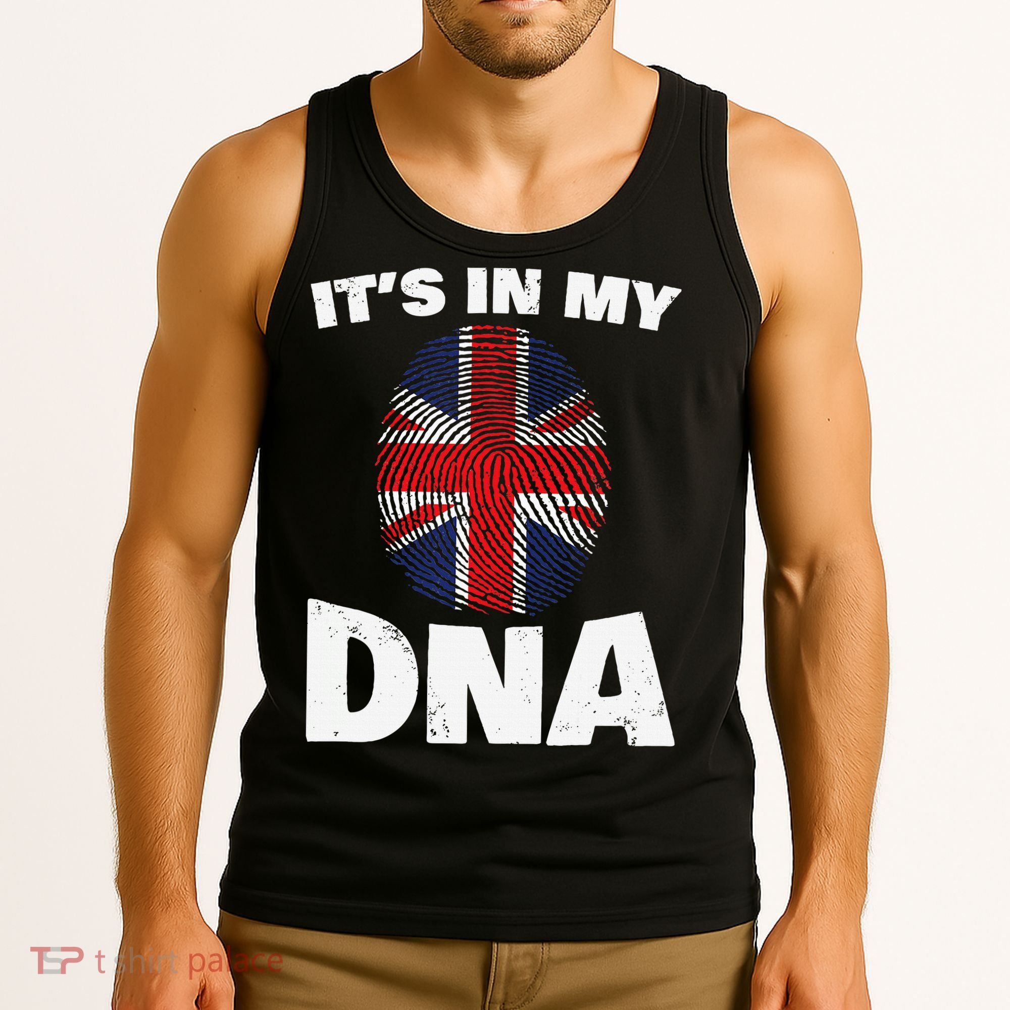 It's My DNA UK Union Jack United Kingdom England Tank Top