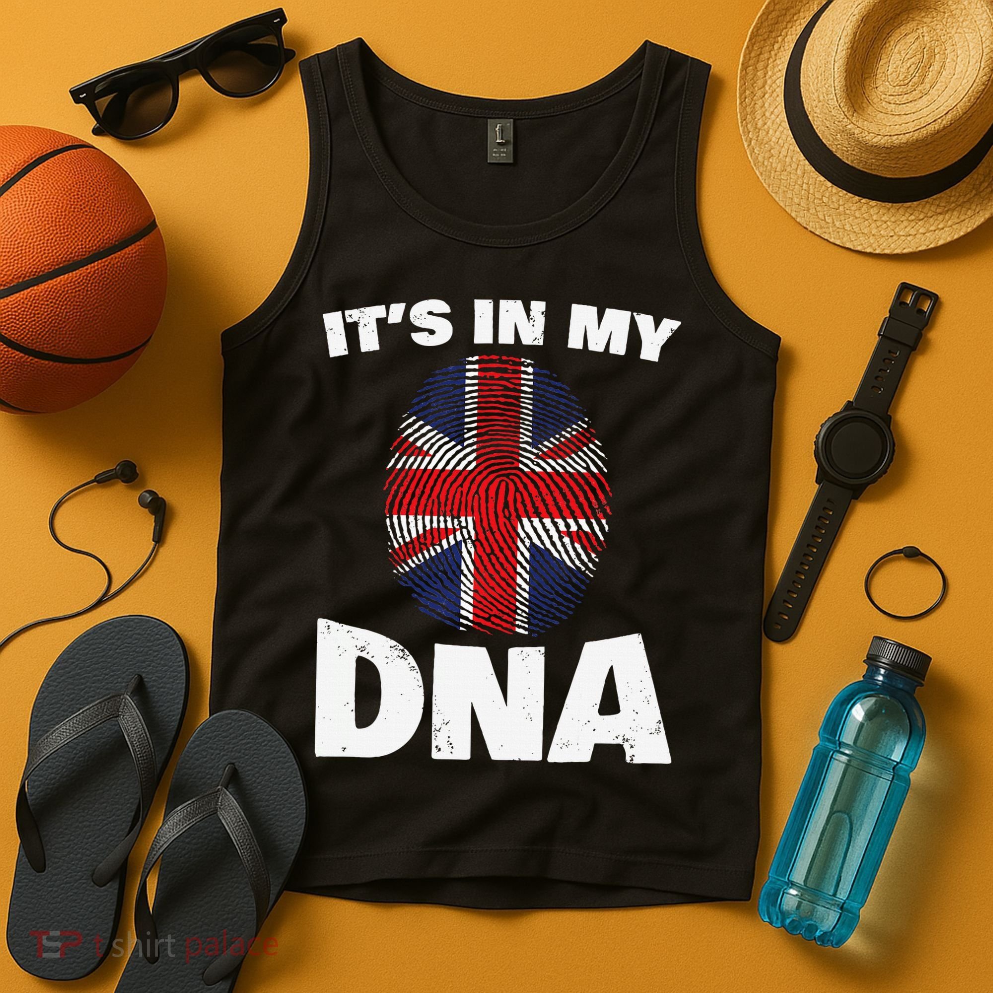 It's My DNA UK Union Jack United Kingdom England Tank Top