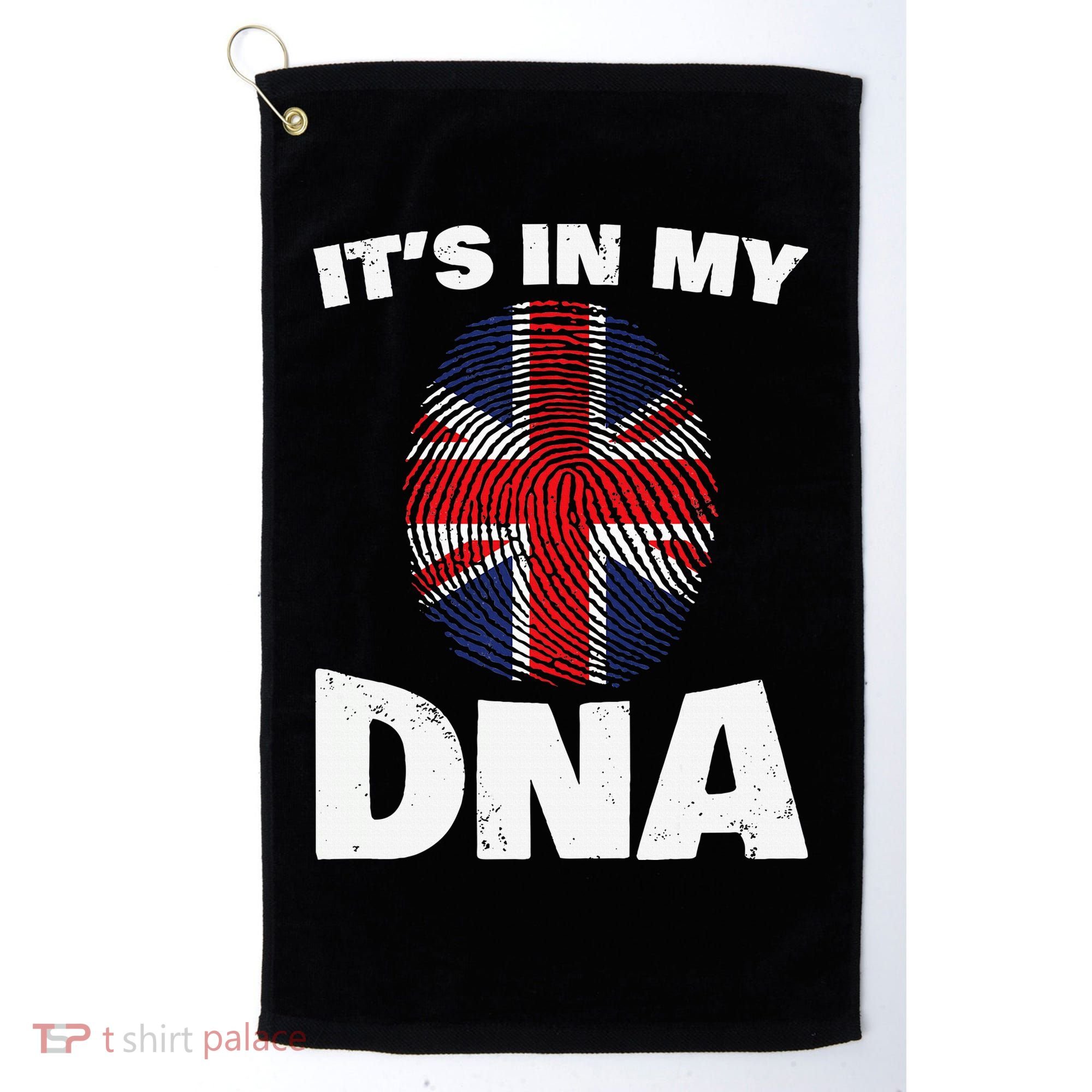 It's My DNA UK Union Jack United Kingdom England Golf Towel