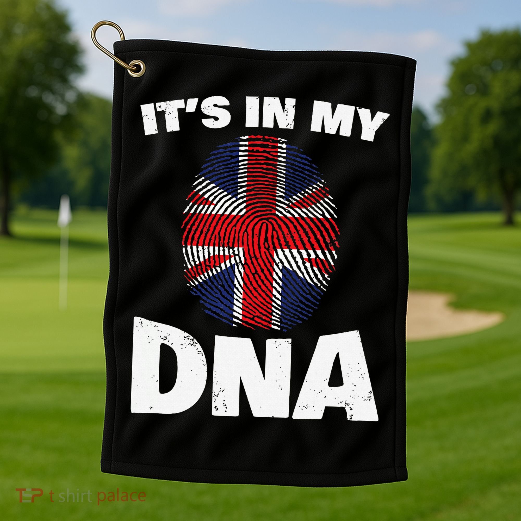 It's My DNA UK Union Jack United Kingdom England Golf Towel