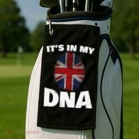 It's My DNA UK Union Jack United Kingdom England Golf Towel thumb 2