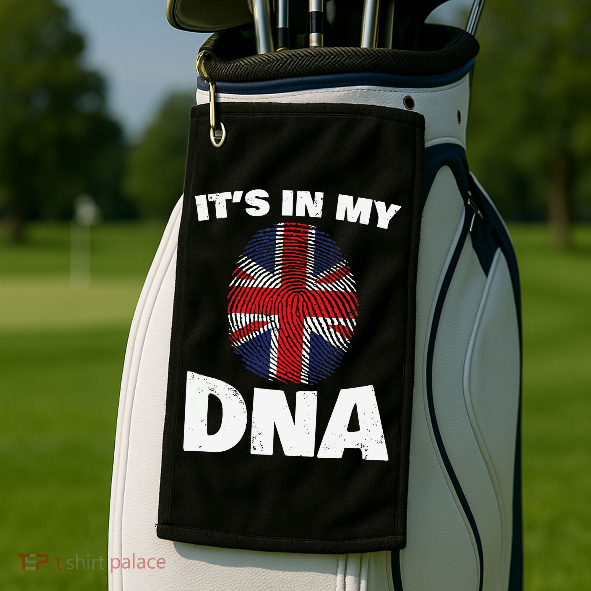 It's My DNA UK Union Jack United Kingdom England Golf Towel