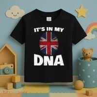 It's My DNA UK Union Jack United Kingdom England Toddler T-Shirt thumb 3