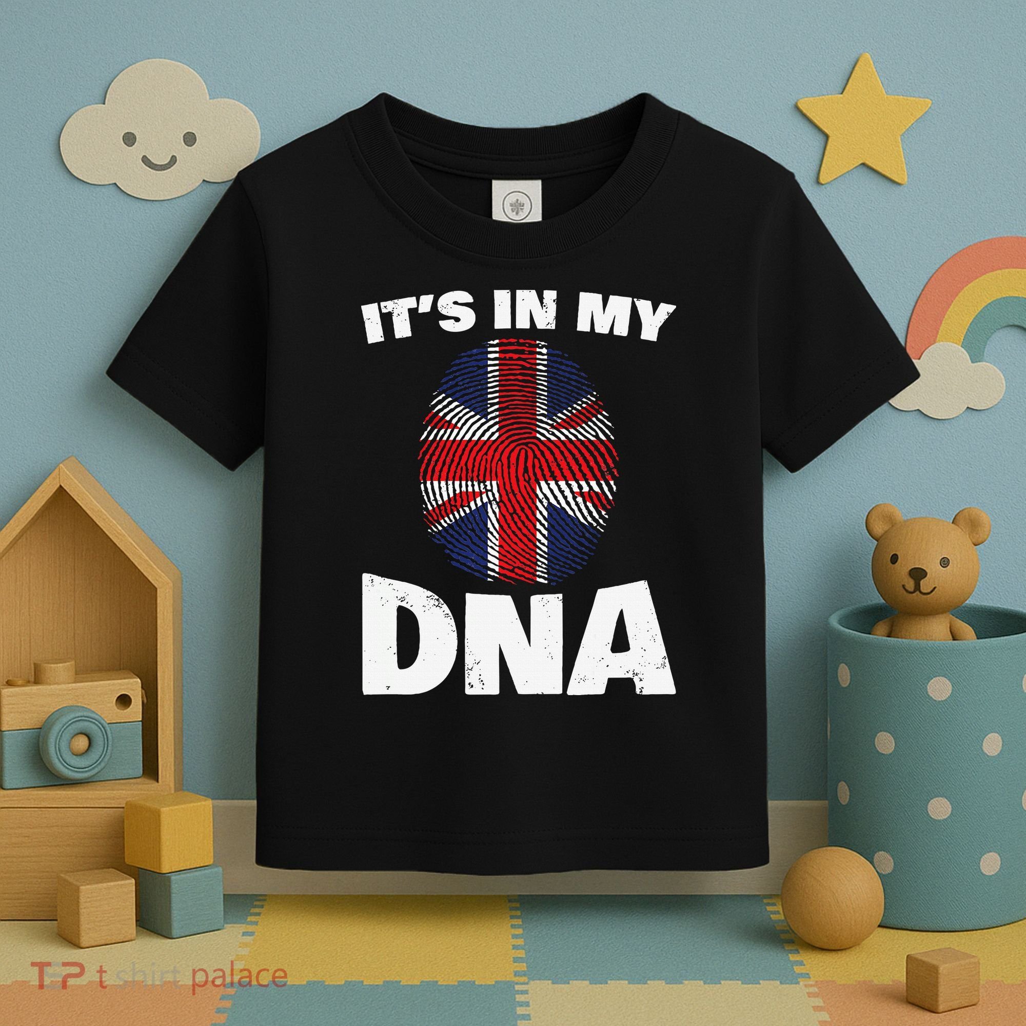 It's My DNA UK Union Jack United Kingdom England Toddler T-Shirt