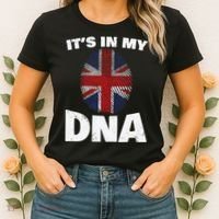 It's My DNA UK Union Jack United Kingdom England Women's T-Shirt thumb 2