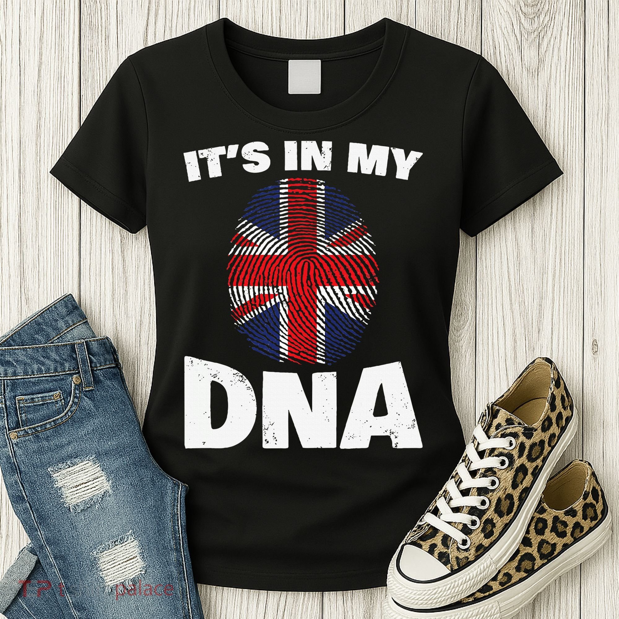 It's My DNA UK Union Jack United Kingdom England Women's T-Shirt