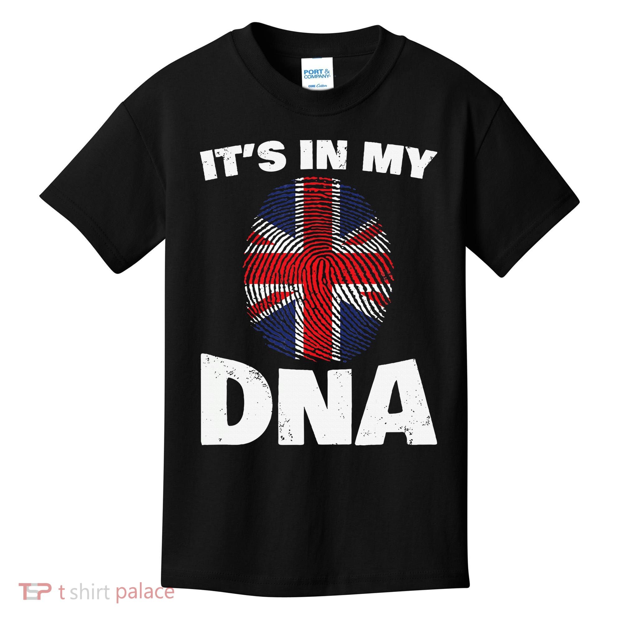 It's My DNA UK Union Jack United Kingdom England Kids T-Shirt