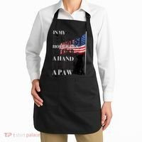 In My Darkest Hour I Reached For A Hand Found A Paw Apron thumb 2