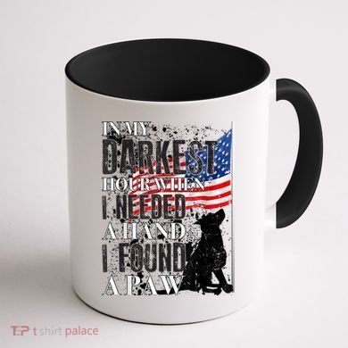 In My Darkest Hour I Reached For A Hand Found A Paw Coffee Mug back