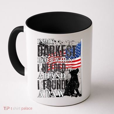 In My Darkest Hour I Reached For A Hand Found A Paw Coffee Mug