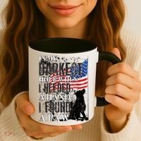 In My Darkest Hour I Reached For A Hand Found A Paw Coffee Mug thumb 3