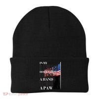 In My Darkest Hour I Reached For A Hand Found A Paw Beanie thumb 0