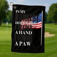 In My Darkest Hour I Reached For A Hand Found A Paw Golf Towel thumb 1