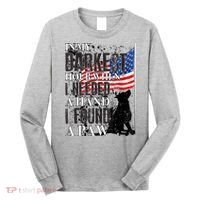 In My Darkest Hour I Reached For A Hand Found A Paw Long Sleeve Shirt thumb 0