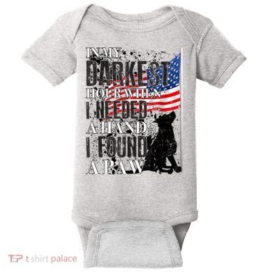 In My Darkest Hour I Reached For A Hand Found A Paw Baby Bodysuit