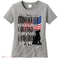 In My Darkest Hour I Reached For A Hand Found A Paw Women's T-Shirt thumb 0