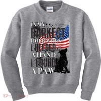 In My Darkest Hour I Reached For A Hand Found A Paw Kids Sweatshirt thumb 0
