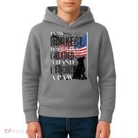 In My Darkest Hour I Reached For A Hand Found A Paw Kids Hoodie thumb 4