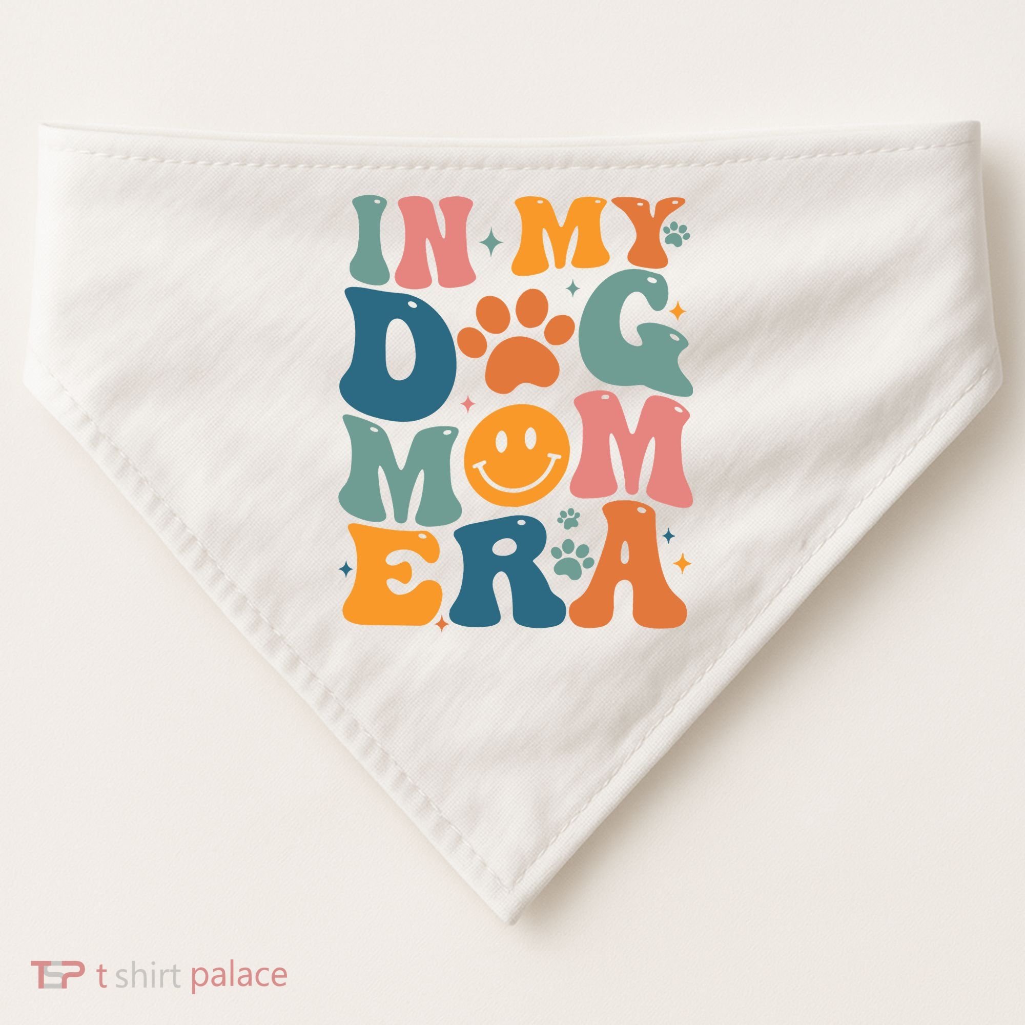 In My Dog Mom Era Dog Mom Era USA-Made Doggie Bandana