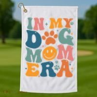In My Dog Mom Era Dog Mom Era Golf Towel thumb 1