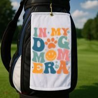 In My Dog Mom Era Dog Mom Era Golf Towel thumb 2