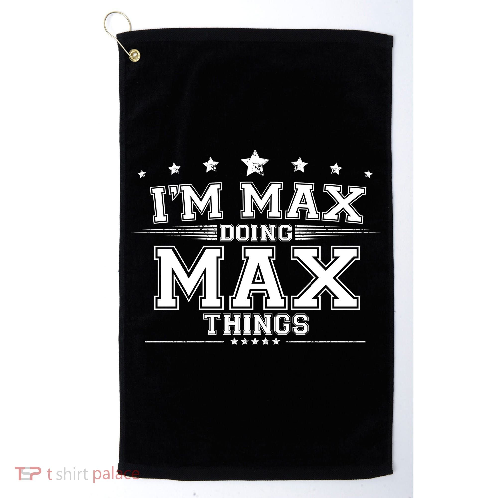 Im Max Doing Max Things Golf Towel