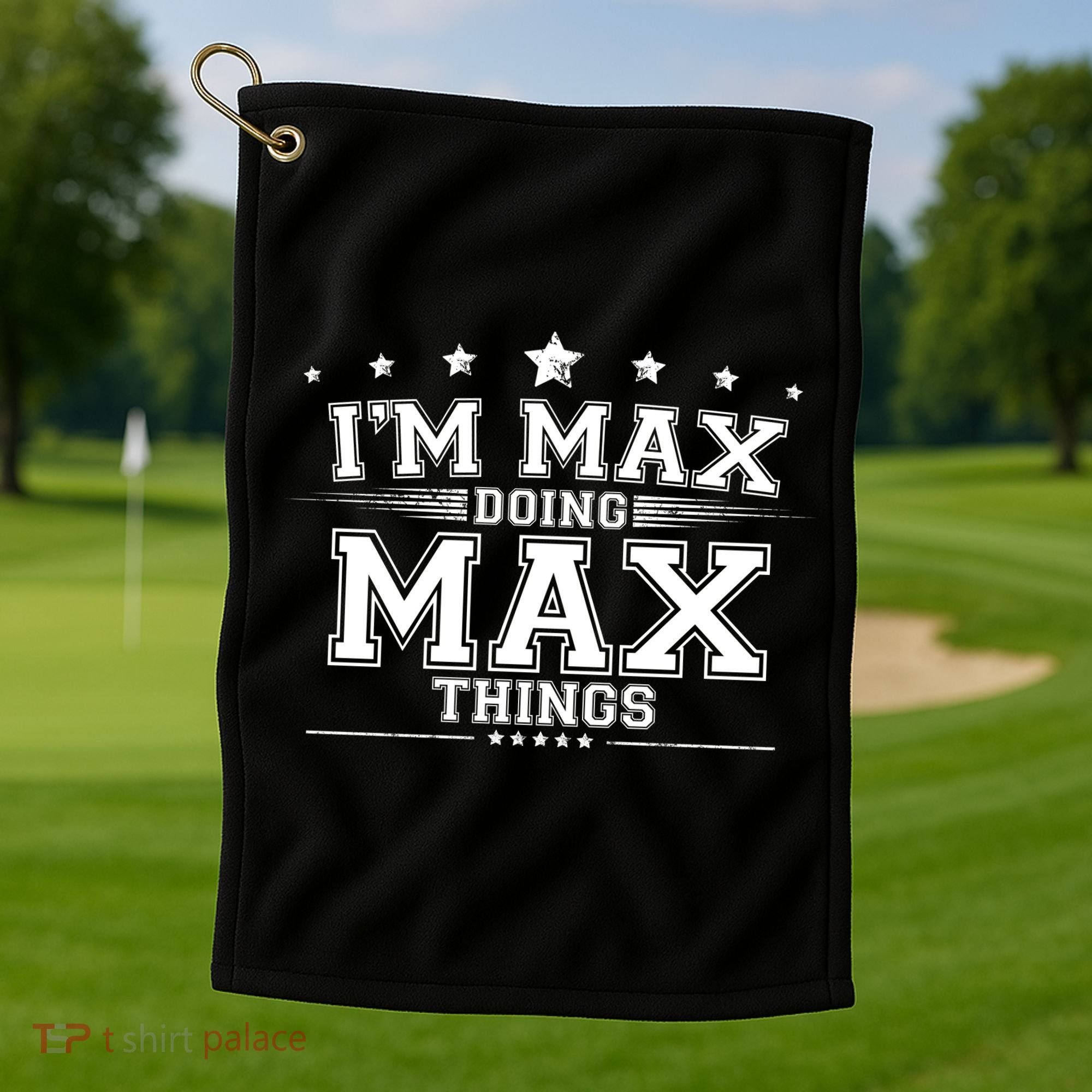 Im Max Doing Max Things Golf Towel