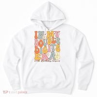 In My Double Digits Era 10th Birthday Groovy Retro Girl Boy Hoodie thumb 0