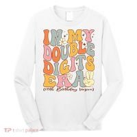 In My Double Digits Era 10th Birthday Groovy Retro Girl Boy Long Sleeve Shirt thumb 0