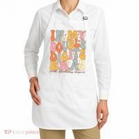 In My Double Digits Era 10th Birthday Groovy Retro Girl Boy Apron thumb 2