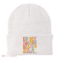 In My Double Digits Era 10th Birthday Groovy Retro Girl Boy Beanie thumb 0