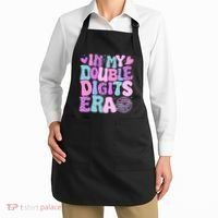 In My Double Digits Era Retro 10 Year Old 10th Birthday Apron thumb 2