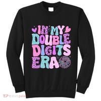 In My Double Digits Era Retro 10 Year Old 10th Birthday Sweatshirt thumb 0