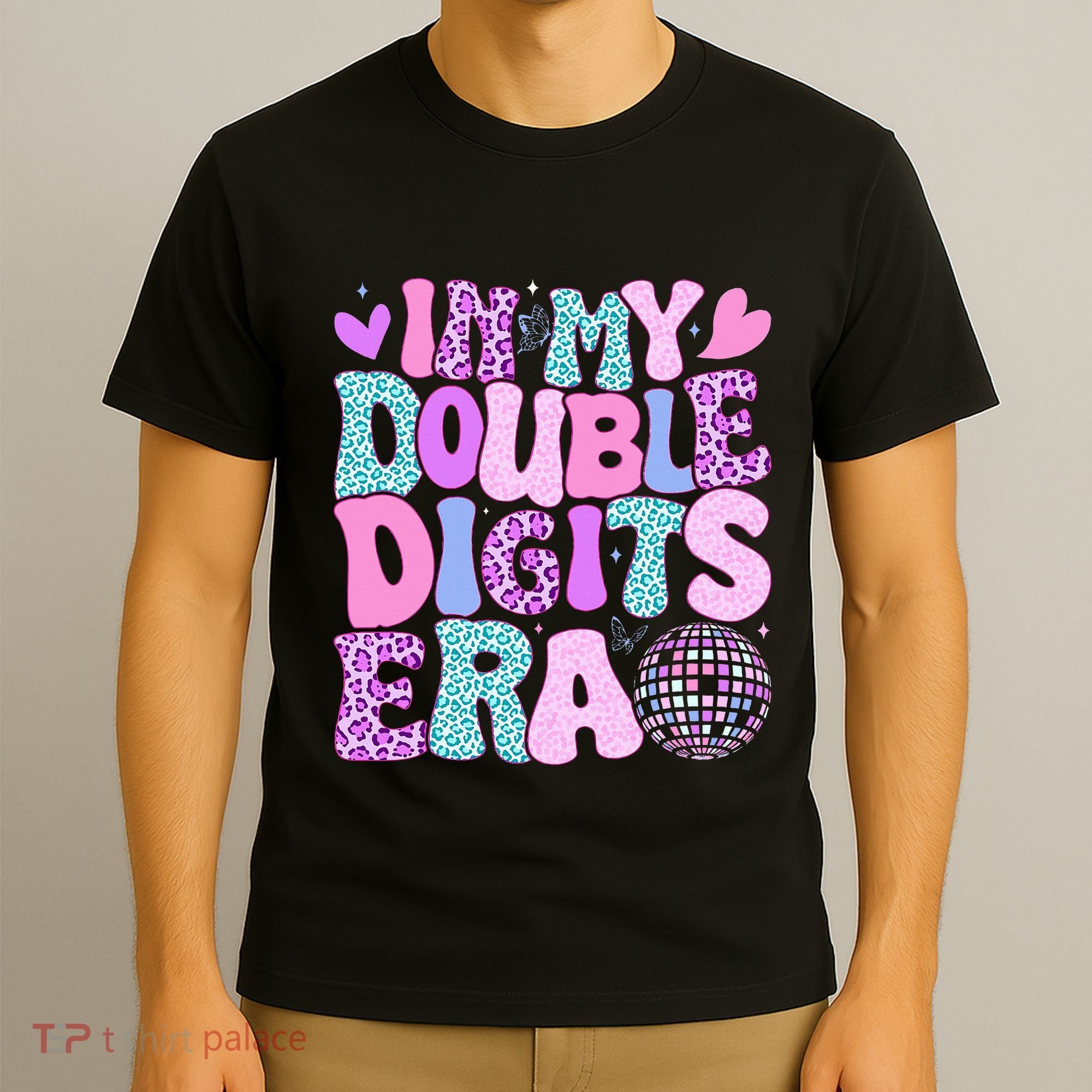 In My Double Digits Era Retro 10 Year Old 10th Birthday T-Shirt