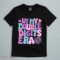 In My Double Digits Era Retro 10 Year Old 10th Birthday T-Shirt thumb 5