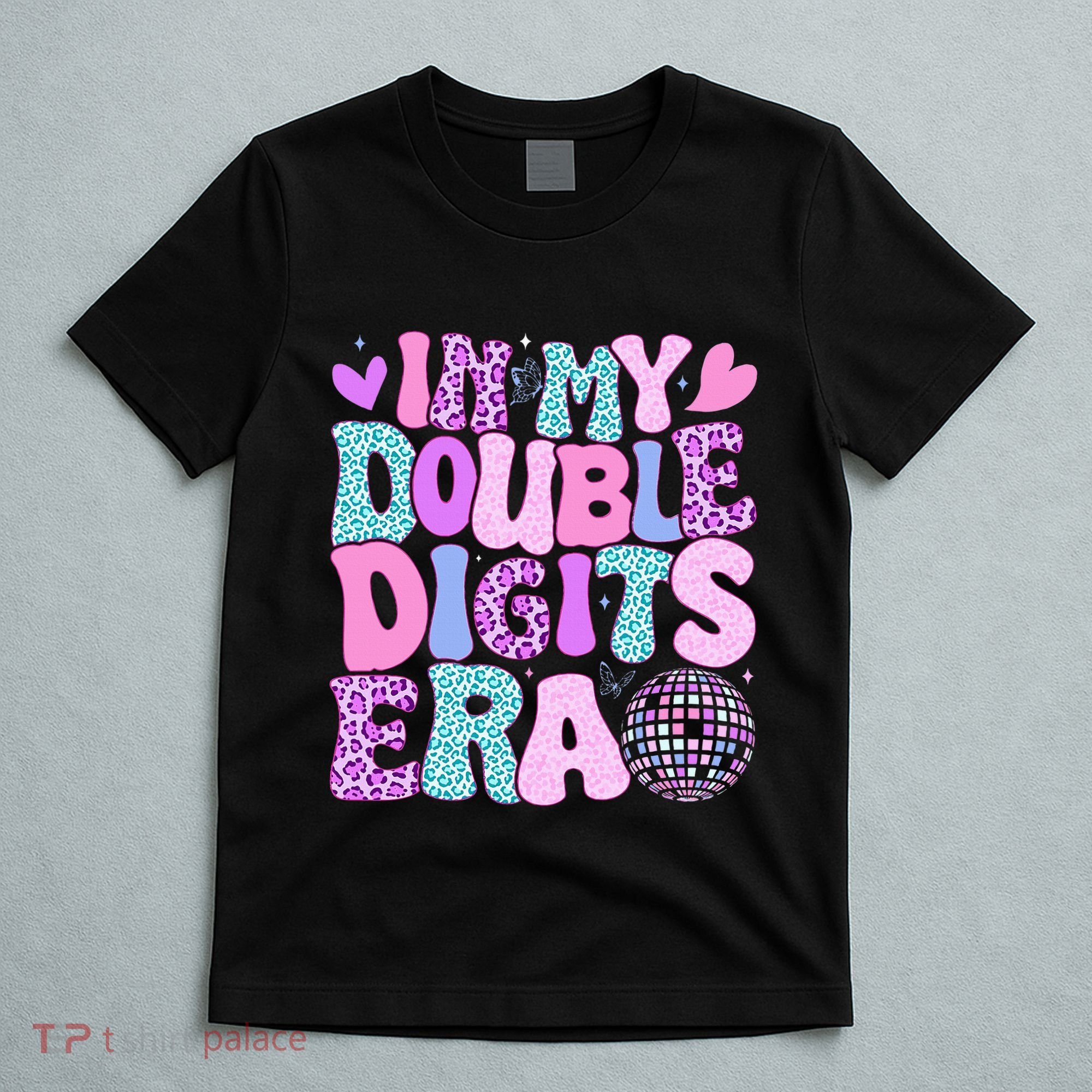 In My Double Digits Era Retro 10 Year Old 10th Birthday T-Shirt