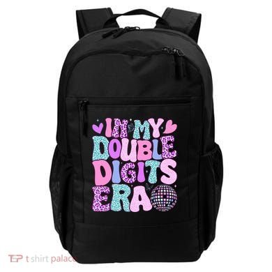 In My Double Digits Era Retro 10 Year Old 10th Birthday Backpack