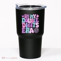 In My Double Digits Era Retro 10 Year Old 10th Birthday Tumbler thumb 0