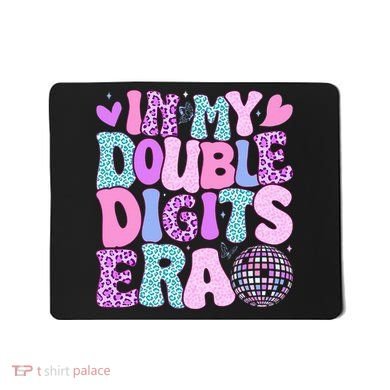 In My Double Digits Era Retro 10 Year Old 10th Birthday Mousepad
